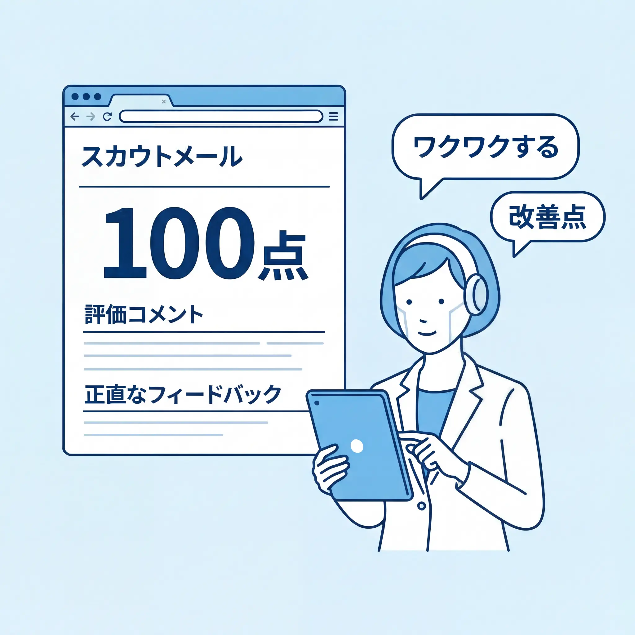 AI候補者によるコンテンツ評価